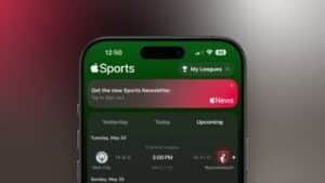 Aktualizacja aplikacji Apple Sports: nowe funkcje, łatwiejszy dostęp do wyników i spersonalizowany newsletter sportowy