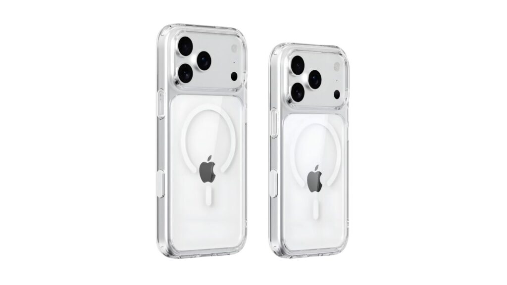 Zmiany w designie i nowe funkcje iPhone 17 Pro i iPhone 17 Pro Max: logo Apple, układ magnesów MagSafe i kamera
